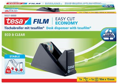Tesa® 59327-00000-00 Tischabroller ecoLogo® gefüllt inklusive 1 Rolle Eco & Clear ...