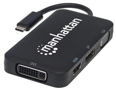 Manhattan 152600 Manhattan Konverter USB 3.1 4-fach HDMI/ DisplayPort/ VGA/ DVI