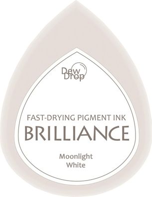 Tsukineko 2118803080 Stempelkissen Dew Drop „Brilliance“ moonlight white