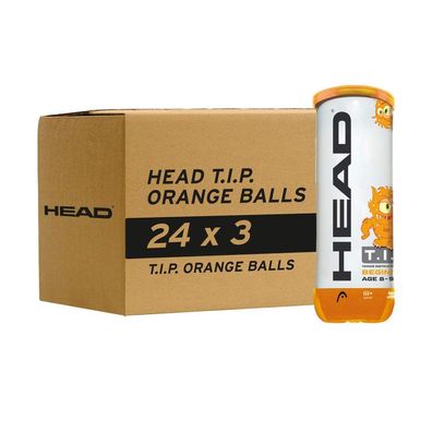 Head T.I.P. Orange x 72 Tennisbälle Kindertraining