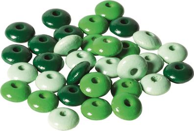 KNORR prandell 216023542 Holzlinsen-Mix, grün, 33 Stück