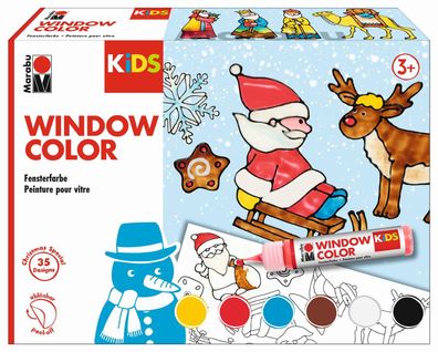 Marabu 306000000003 KiDS Window Color Set "Christmas" 6 x 25 ml(P)