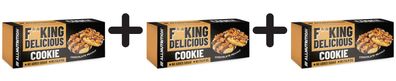 3 x Fitking Delicious Cookie, Chocolate Peanut - 150g