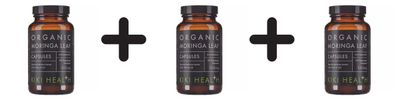 3 x Moringa Leaf Organic - 120 vcaps