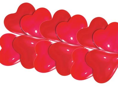 amscan® INT996561 Luftballon Herz klein 10ST rot