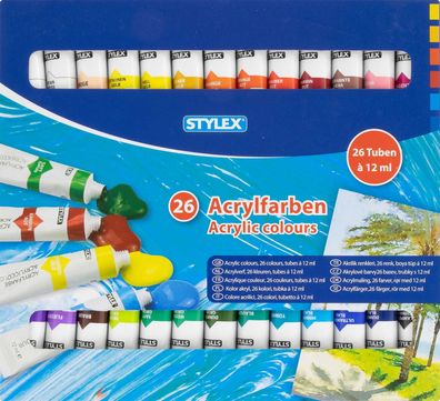 STYLEX® 28627 Acrylfarbe - 26 Tuben á 12 ml