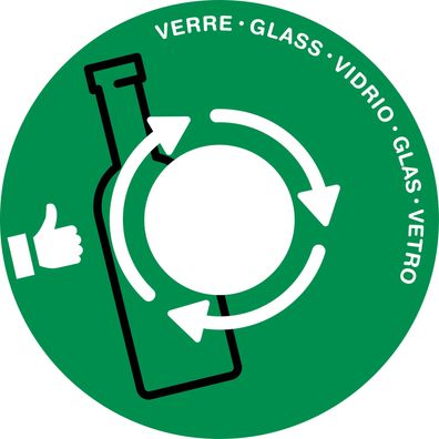 Cep 1009330031 Papierkorb Deckel - Ø 380 mm, grün für Glas