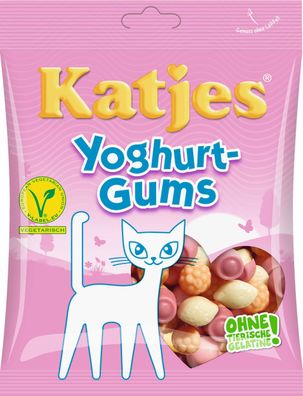 Katjes® 5916268005 Fruchtgummi Yoghurt-Gums 175g, vegetarisch