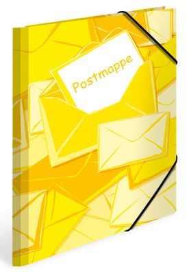 Herma 7196 Gummizugmappe Postmappe - A4, gelb, Karton