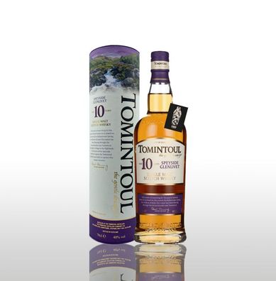 Tomintoul 10 Years Single Malt Whisky in Tube 0,7L (40% Vol)- [Enthält Sulfite]