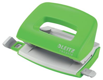Leitz 5010-00-55 5010 Locher Mini NeXXT Recycle - 10 Blatt, klimaneutral, grün