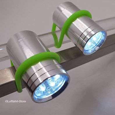 LED-Taschenlampe Chrom mit Silikonschlaufe inkl. Batterie Art.-Nr. 13067