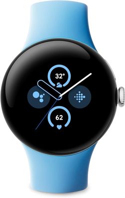 Google Pixel Watch 2 4G Polished Silver Sportarmband Bay