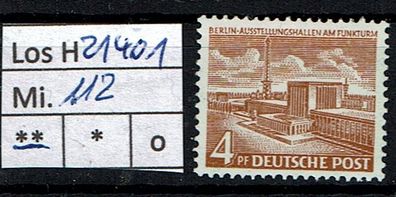 Los H21401: Berlin Mi. 112 * *