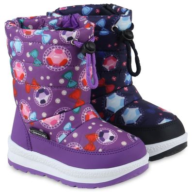 VAN HILL Kinder Warm Gefütterte Winter Boots Stiefel Bequeme Prints Schuhe 840071