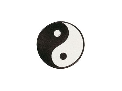 Stickabzeichen Yin Yang