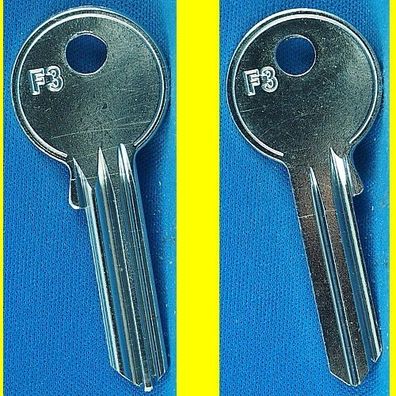 Schlüsselrohling Iseo F3 für verschiedene Profilzylinder - Schaftlänge: 27,5 mm