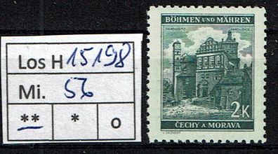 Los H15198: Böhmen & Mähren Mi. 56 * *