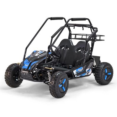 60V Elektro Kinder Buggy Gokart Zweisitzer 2000W Brushless blau