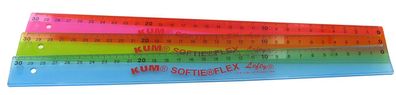 KUM® 902.02.19 Lineal Softie Flex Lefty - 30 cm, Kunststoff, Linkshänder