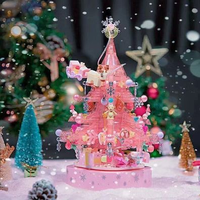 Blöcke Kinder Gebäude Spielzeug Spieluhr Weihnachtsbaum Geschenk Home Decor