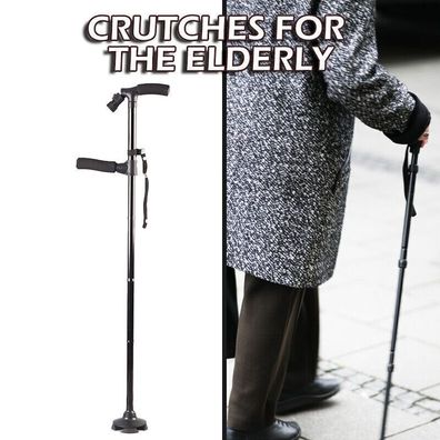 Klappbarer Gehstock Spazierstock Wanderstock Gehhilfe Stock fur ältere Menschen