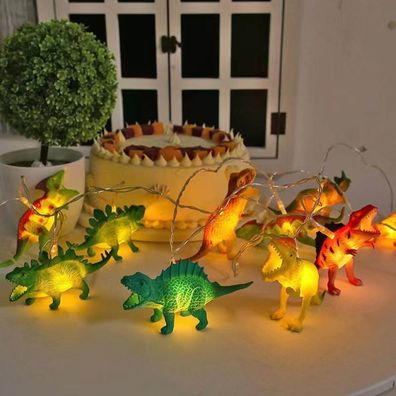 LED Lichterkette Dinosaurier Nachtlicht Kinder Schlafzimmer Weihnachten Geschenk