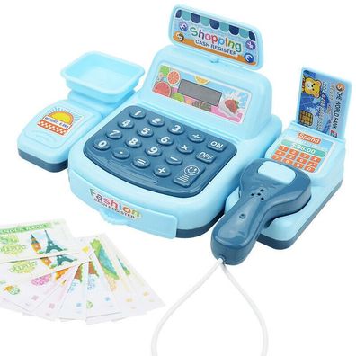 Kinder-Kasse Registrierkasse + Scanner + Geld Bankkarte kasse Spielkasse Spielzeug