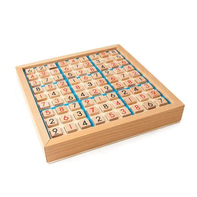 Hölzernes Sudoku Brettspiel mit Schublade 81-Raster-Schachbrett