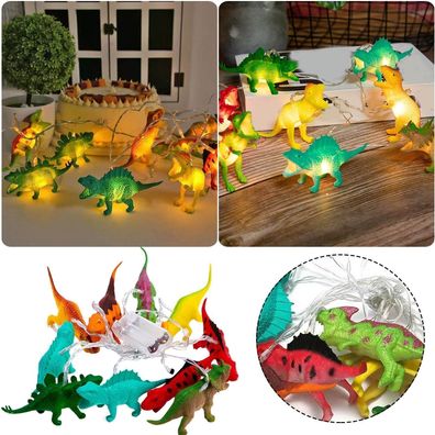 Weihnachten LED Lichterketten Dinosaurier Kinderzimmer Cartoon Lampe Party Deko