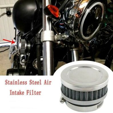 1 Satz Motorrad Roller Edelstahl Lufteinlass Filter Klemme Universal 48mm-50mm