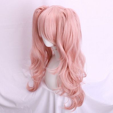 Dangan Junko Enoshima Cosplay-Peruecke, Hellrosa (Pink) Halloween Peruecke NEU