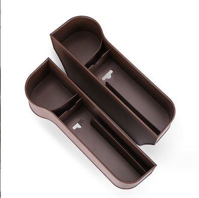 2X Car Seat Slit Gap Storage Catcher Box Pocket Organizer Phone Cup Holder DE