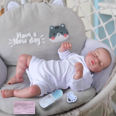 20 Reborn Puppen Baby Realistisch Kleinkind Weiches Vinyl Silikon Neugeborenes