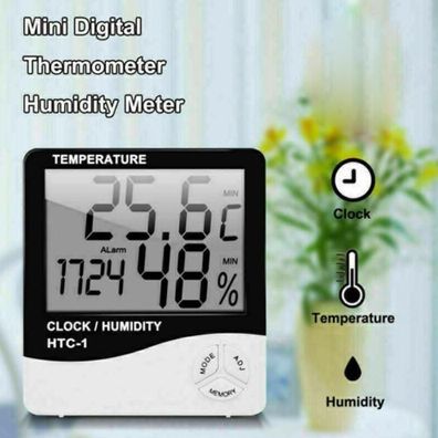 2X Digital LCD Thermometer Innen Raum Luftfeuchtigkeit Temperatur Hygrometer