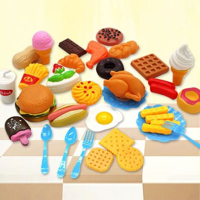 34 Lebensmittel Kinderkueche Spielkueche Spielzeug Zubehör Kaufladen Backwaren CN