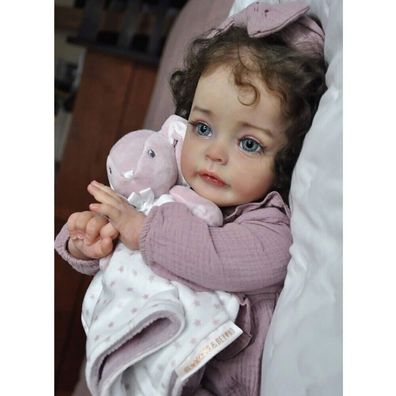 24in Lifelike Reborn Baby Puppen Suesue Silikon Tuch Handgemachte Kleinkind