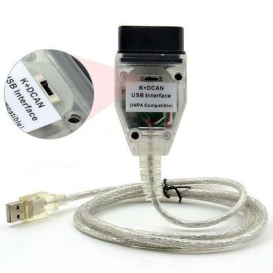 fur K + DCAN OBD2 USB-Schnittstellenkabel Diagnosewerkzeuge Ediabas NCS