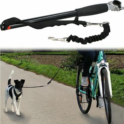 Fuehrhalter Abstandhalter Expander Fahrradhalter Fahrradleine Hund Biker Set