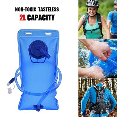 2L Trinkblase Tasche Wandern Camping Rucksack Wasser Trinkbeutel Sportim DE