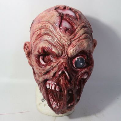 Ekelhaft blutige Zombie Maske Latex gruselig Horror Halloween Kostuem Party