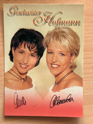 Geschwister Hofmann Autogrammkarte original signiert #S864
