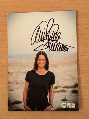 Christina Stürmer Autogrammkarte original signiert #S849