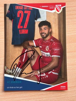 Orhan Yildirim FC Energie Cottbus Autogrammkarte original signiert #S27