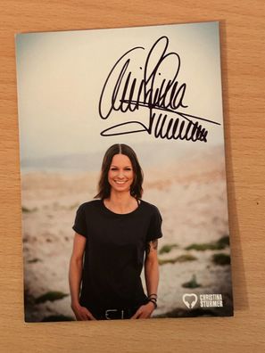 Christina Stürmer Autogrammkarte original signiert #S850