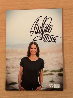 Christina Stürmer Autogrammkarte original signiert #S848