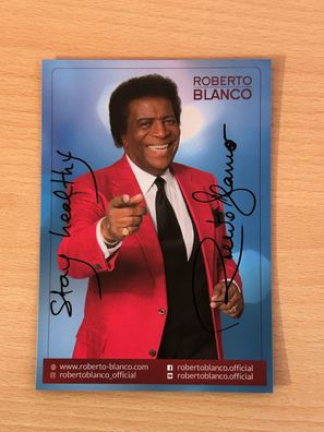 Roberto Blanco Autogrammkarte original signiert #S760