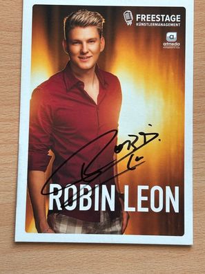 Robin Leon Autogrammkarte original signiert #S978
