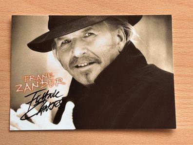 Frank Zander Autogrammkarte original signiert #S909