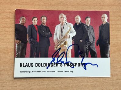 Klaus Doldinger´s Passport Autogrammkarte original signiert #S623